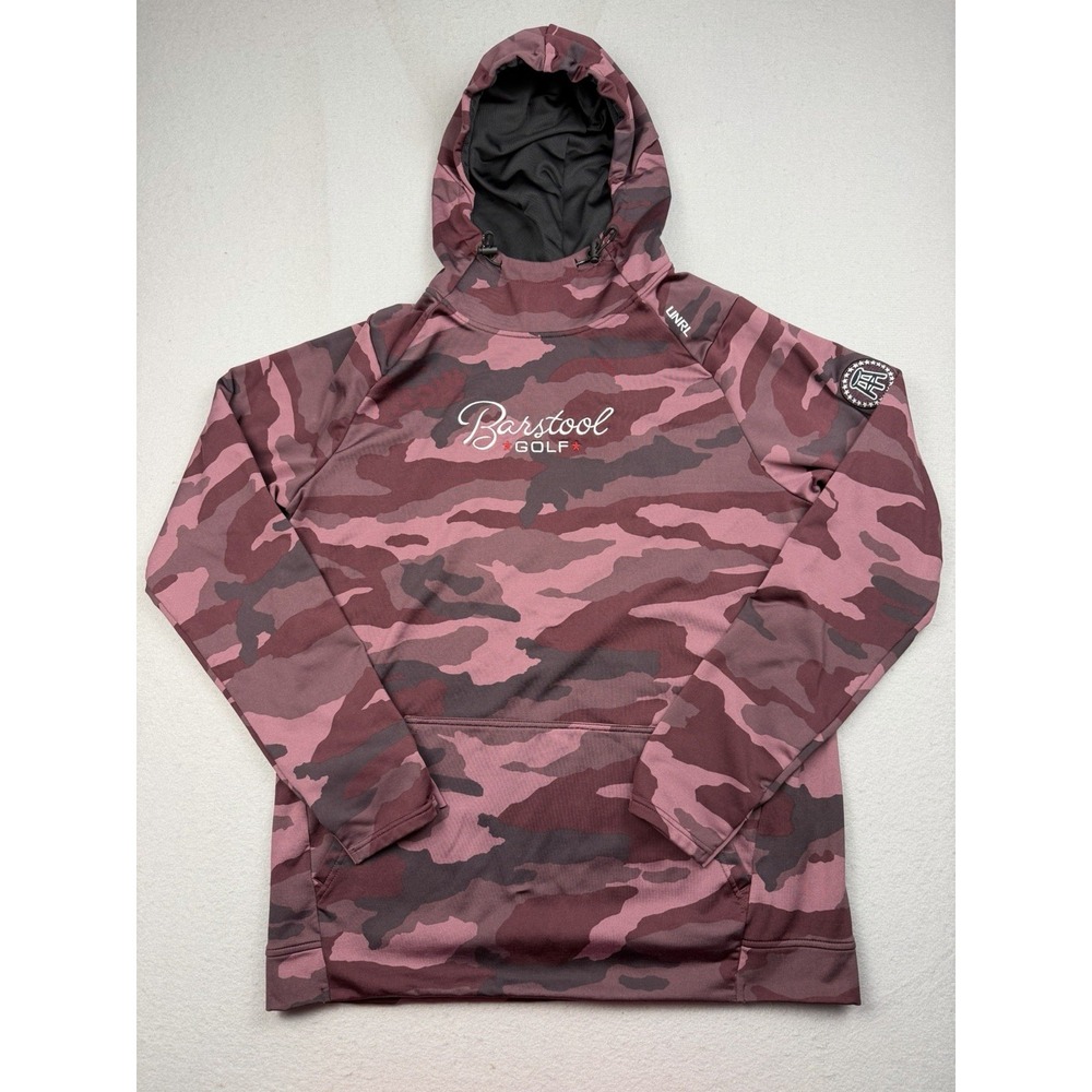Barstool Sports UNRL Crossover Hoodie Men Medium Golf Camo Performance Stretch